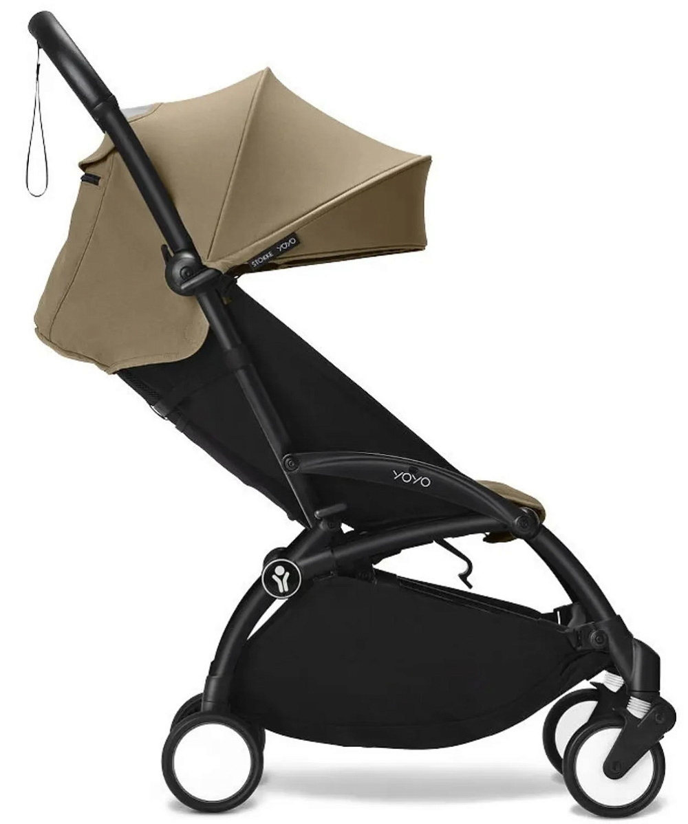 Коляска Stokke YOYO3 Newborn Shell рама чёрная Black 2 в 1 Toffee