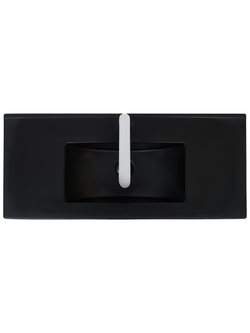 Раковина врезная (матовая черная) WeltWasser WW  DEILBACH 7517- 90 MT- BL 915х395х175