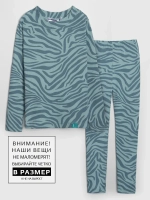 Зеленый костюм для девочки на осень