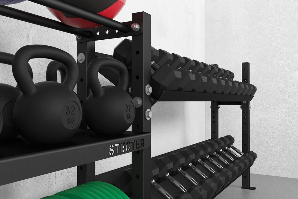 Стеллаж для инвентаря 3600х1160 (гири/гантели)