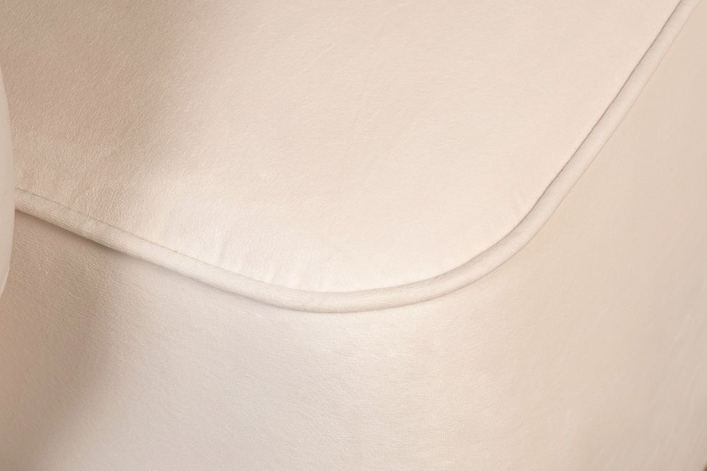 Кресло велюровое 86х86х90см Garda Decor кремовый