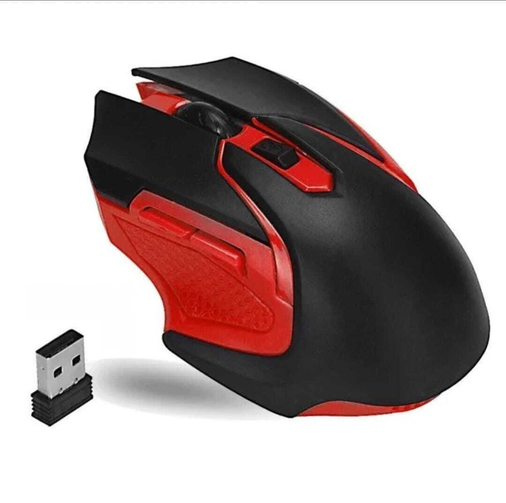 Мышь беспроводная Q46 (черно-красный)