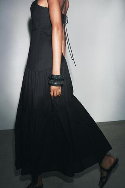 ZARA ПЛАТЬЕ-БЮСТЬЕ — ZW COLLECTION, ЧЕРНЫЙ