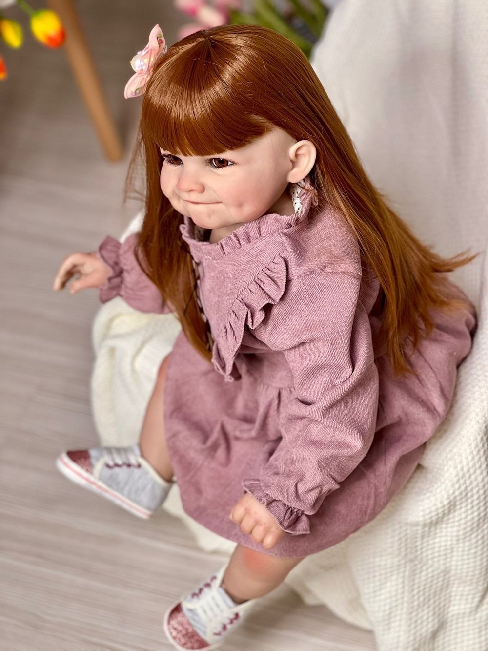 Кукла Реборн мягконабивная 65см в пакете (FA-805)