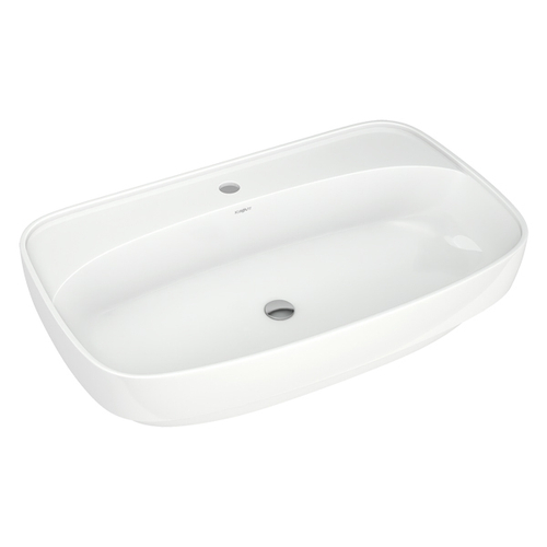 Раковина накладная на столешницу "Купер-65*42" ш*г приставной, с отв. под смеситель(Kirovit)