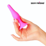 Ярко-розовая анальная втулка - 10 см. (Цвет: ярко-розовый)