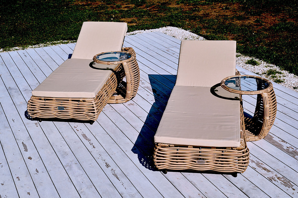 MOKKA MAJORCA боковой столик, цвет соломенный