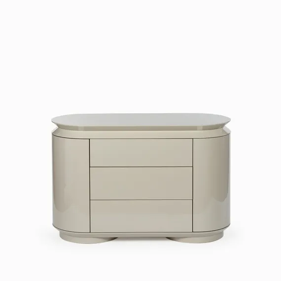 Комод Paula 120х50 см, серый глянец