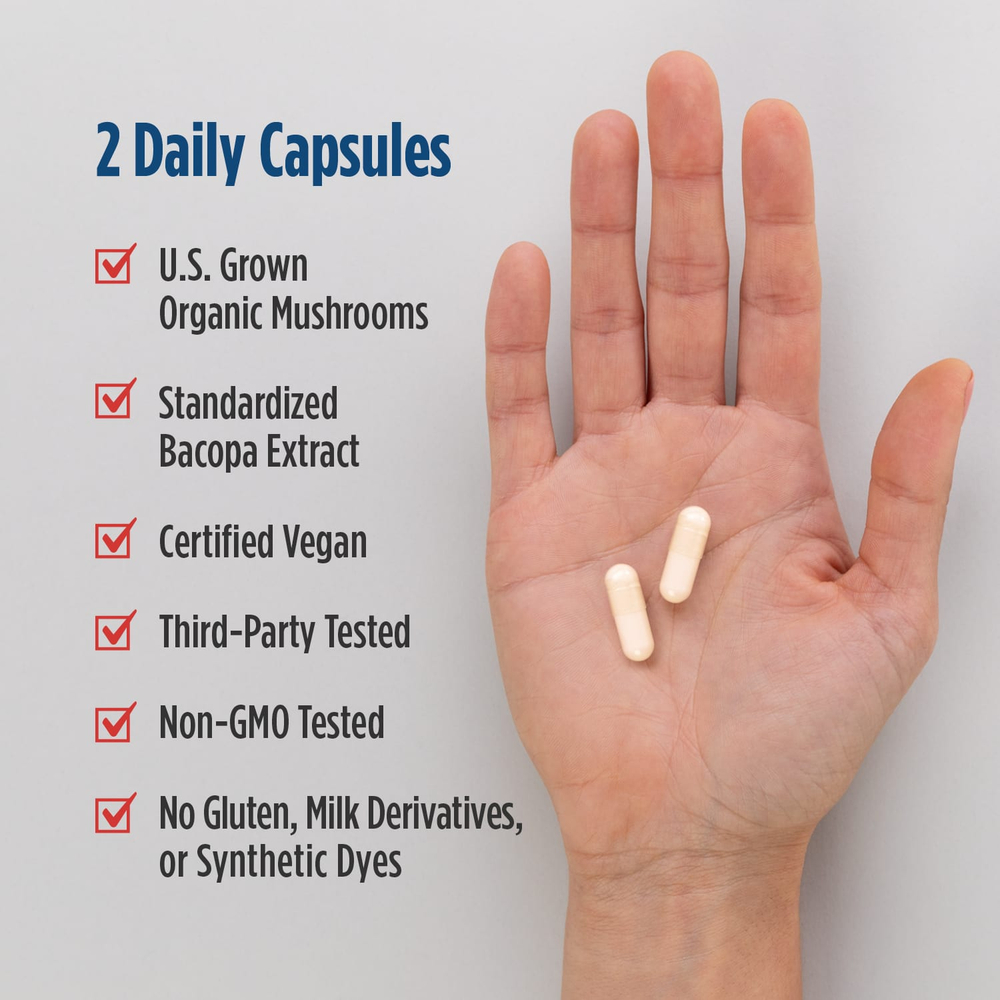 Nordic Naturals, Комплекс грибов познания, 60 капсул