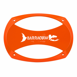 DL Audio Barracuda 69 Grill Orange | Защитная сетка (гриль) для динамиков 15х23 см. (6х9") – купить за 950 ₽ | 2 Колонки.Ру - Гипермаркет автозвука