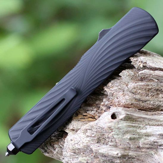 Нож Hogue 34870 Counterstrike OTF - нож автом., рукоять черн. алюмин./G10, черн. клинок CPM 20CV