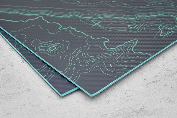 Kydex Topography green 2,03мм, лист 300x200мм