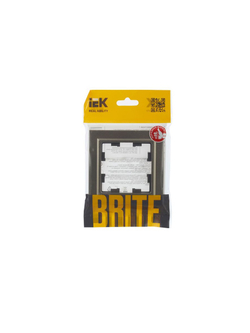 Рамка 1-м BRITE РУ-1-БрШ шампань IEK BR-M12-K37