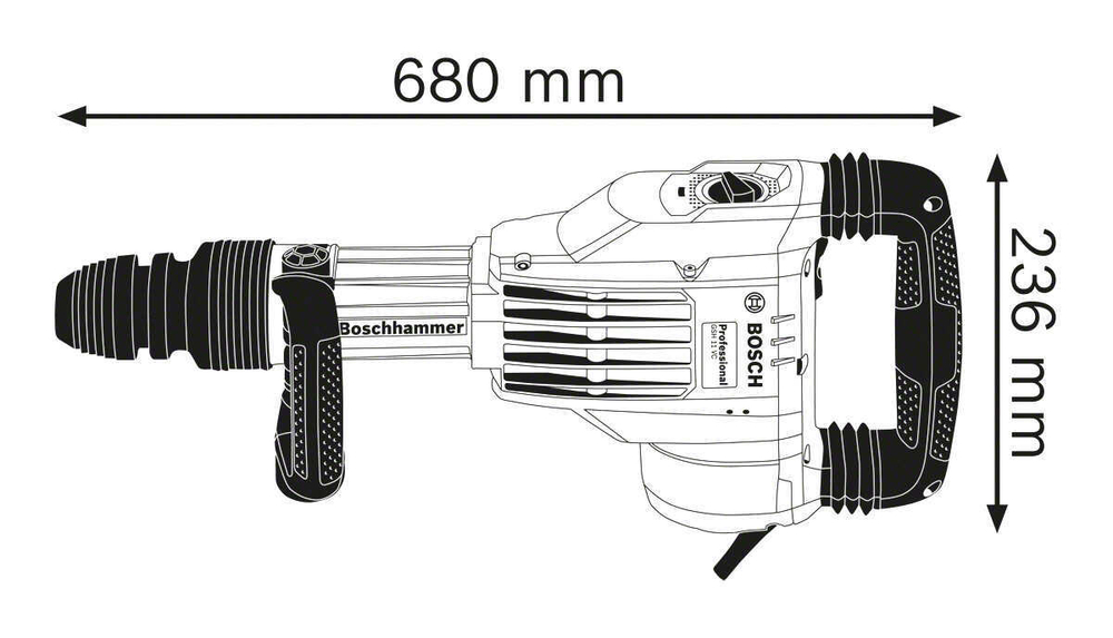 Отбойный молоток BOSCH GSH 11 VC 0611336000