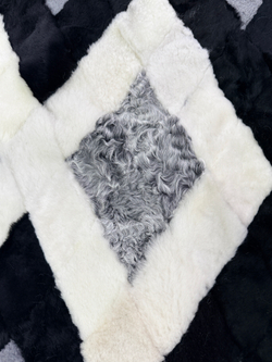 Покрывало меховое ковер из шкуры овчины