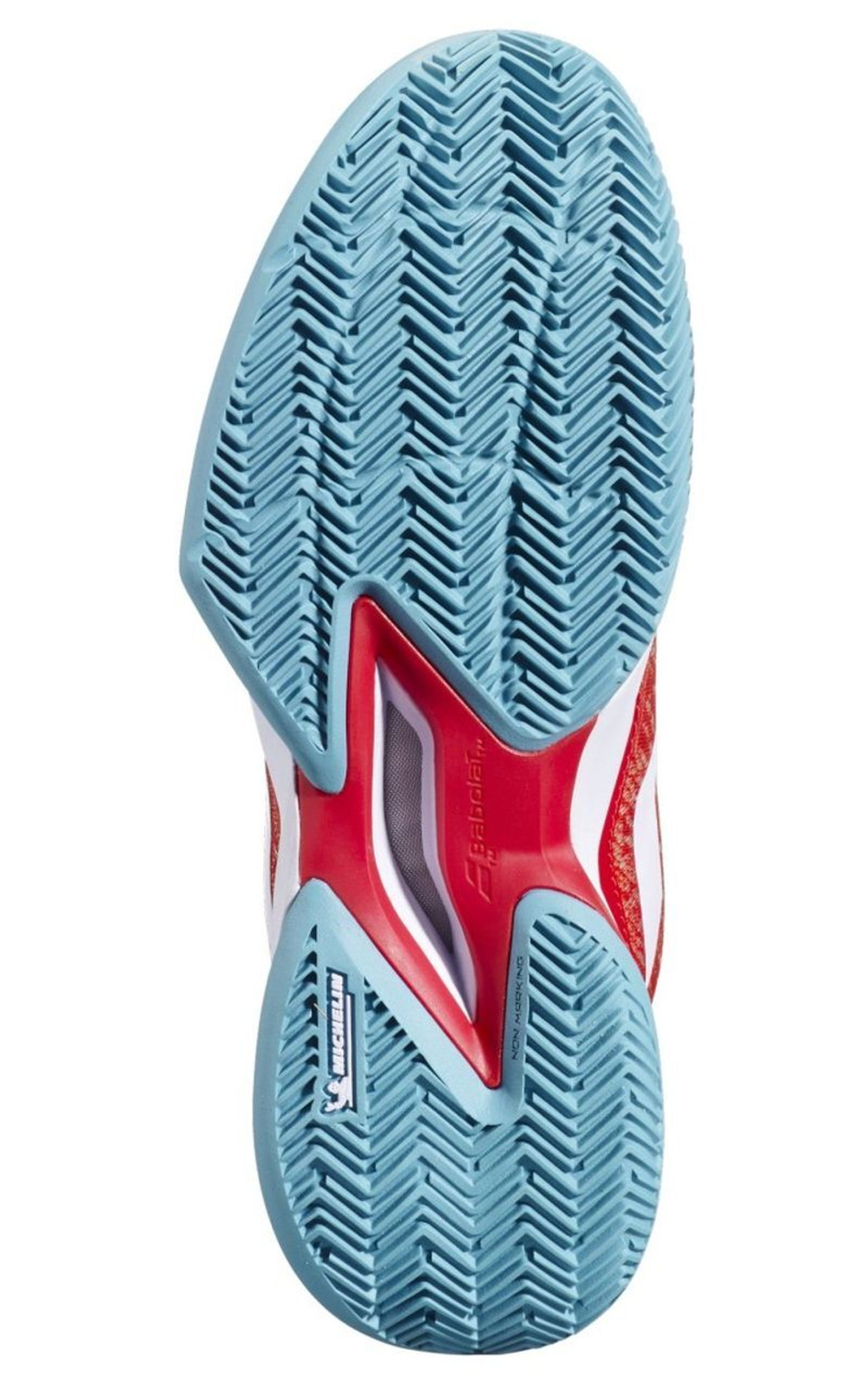 Женские теннисные кроссовки Babolat Jet Mach 3 Clay - fiesta red