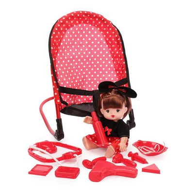 Аксессуар для куклы Стульчик для кормления с куклой, пакет CS5817-2