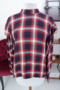 Блузка Bershka в клетку 48 размер