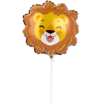 Шар Фольгированный Голова Львенка (Коричневый)