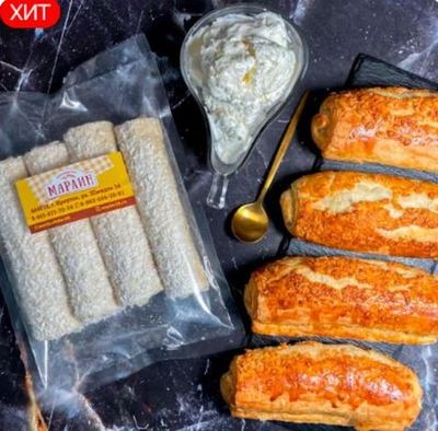 Трубочки с кремом пломбир и кокосовой стружкой 4 шт