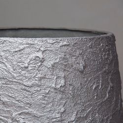 Кашпо CUBE SILVER MAX 70x70x70