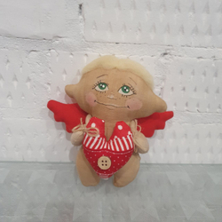 Игрушка (ручная работа) Амурчик Блондин , 10 см