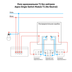 Модуль реле одноканальный (без нейтрали) AQARA, модель SSM-U02