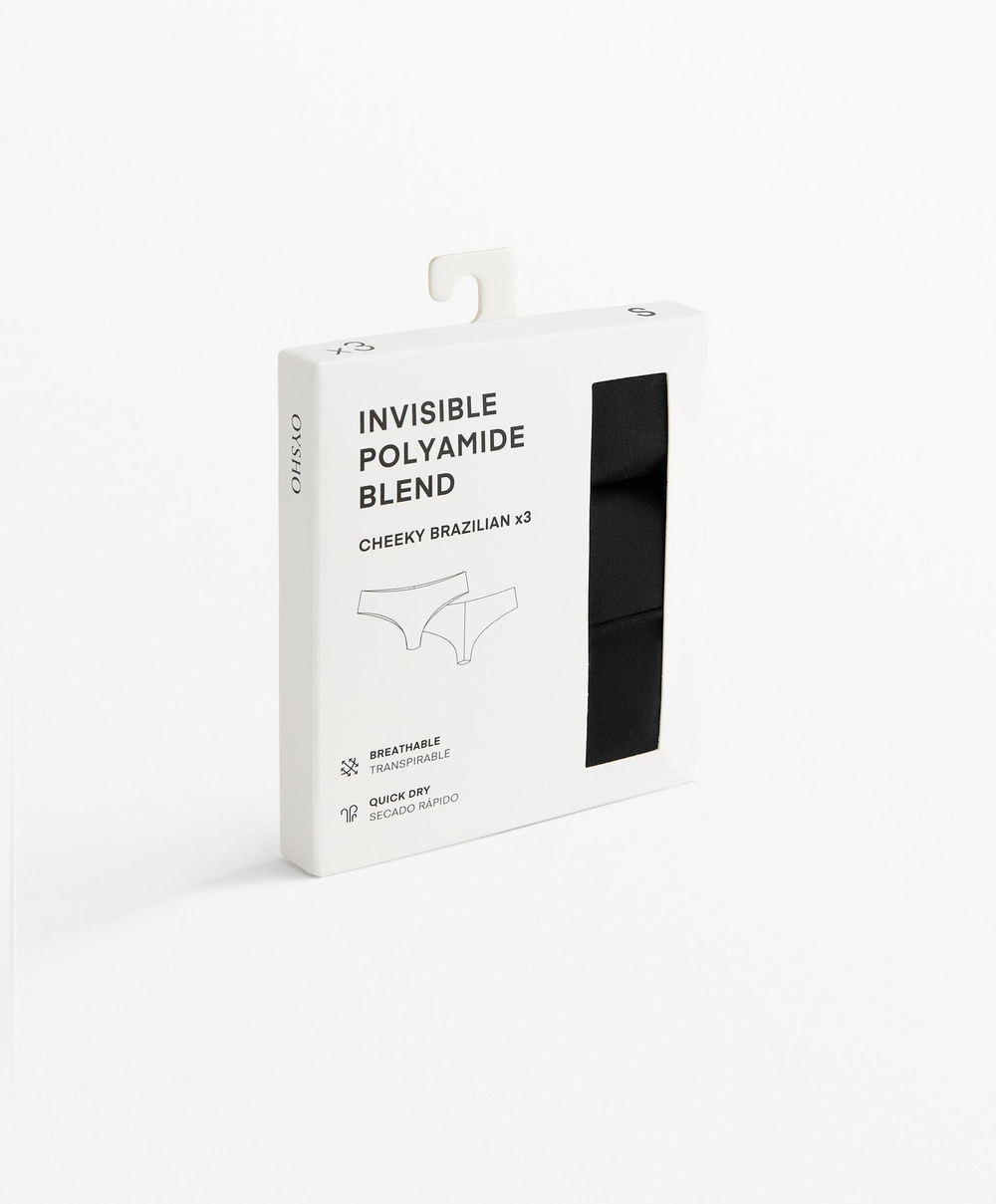 OYSHO Набор из 3 пар трусов, черный
