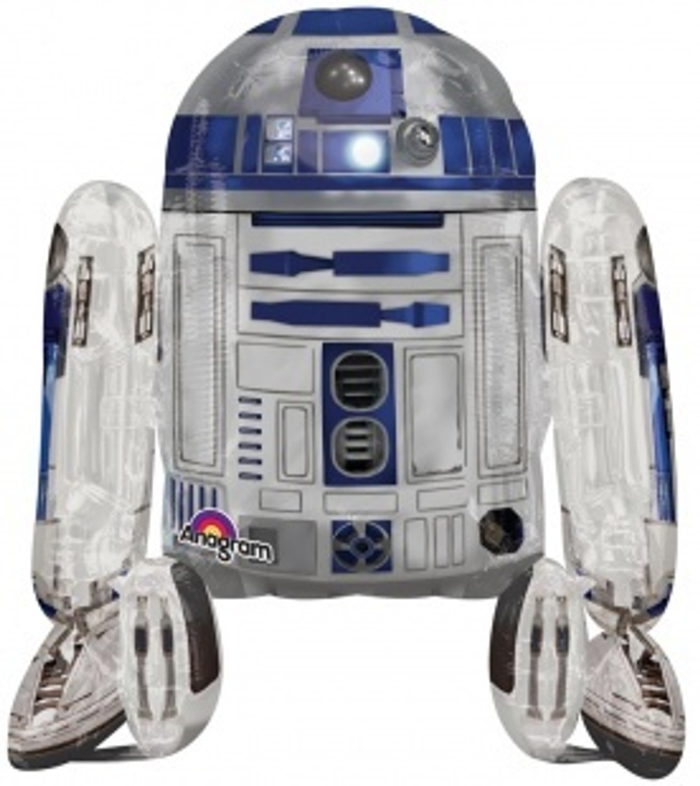 Шар (38""/96см) Ходячая Фигура, Звездные войны R2D2, 1 шт. в упак. А41