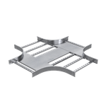 Х-образный ответвитель 100х400, R300, 1,5 мм, AISI 304