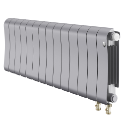 Радиатор биметаллический Royal Thermo Infinity 300 Silver Satin VR80 - 14 секц.