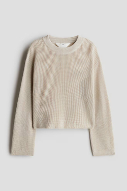 H&M Свитер свободного кроя, бежевый