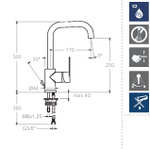Смеситель для кухни ALEXIA 3611