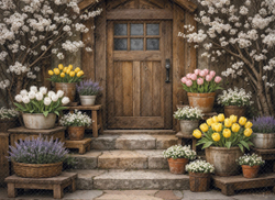 Весенний сюжет 01.2026 - фон неопреновый