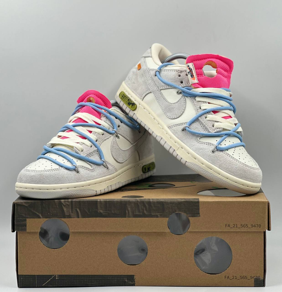 Кроссовки Nike Dunk Low Off-White #B190 (сер.)