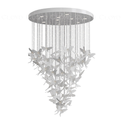 Люстра Cloyd TROPICA C9 / выс. 120 см - керамика - белый (арт.11531)