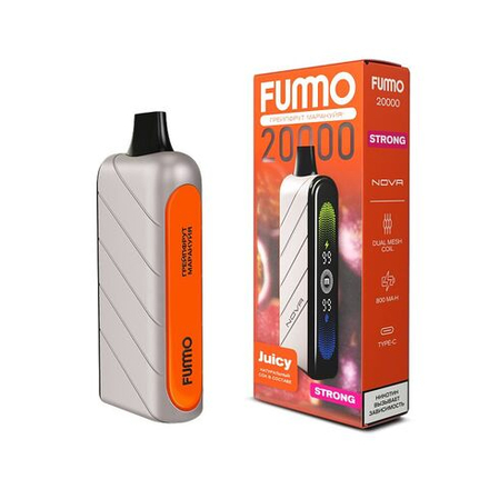 Fummo Nova Strong Грейпфрут-маракуйя 20000 затяжек 20мг (2%)