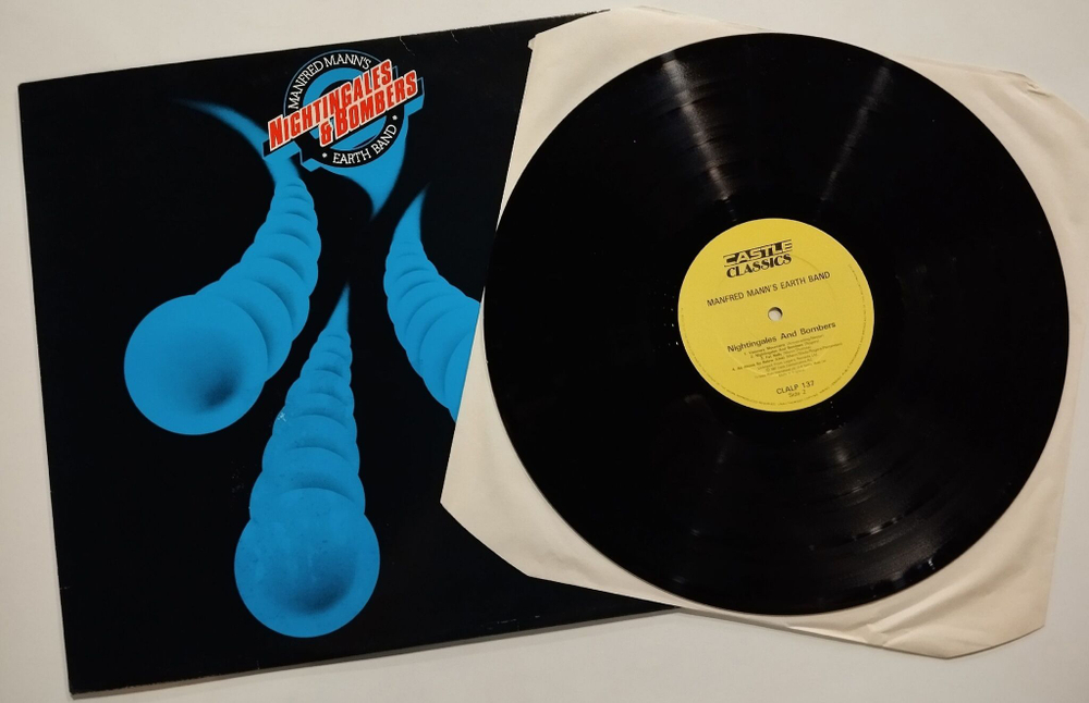 Винтажная виниловая пластинка LP Manfred Manns Earth Band Nightingales and Bombers (UK 1987)