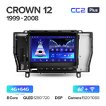 Teyes CC2 Plus 9" для Toyota Crown 1999-2008