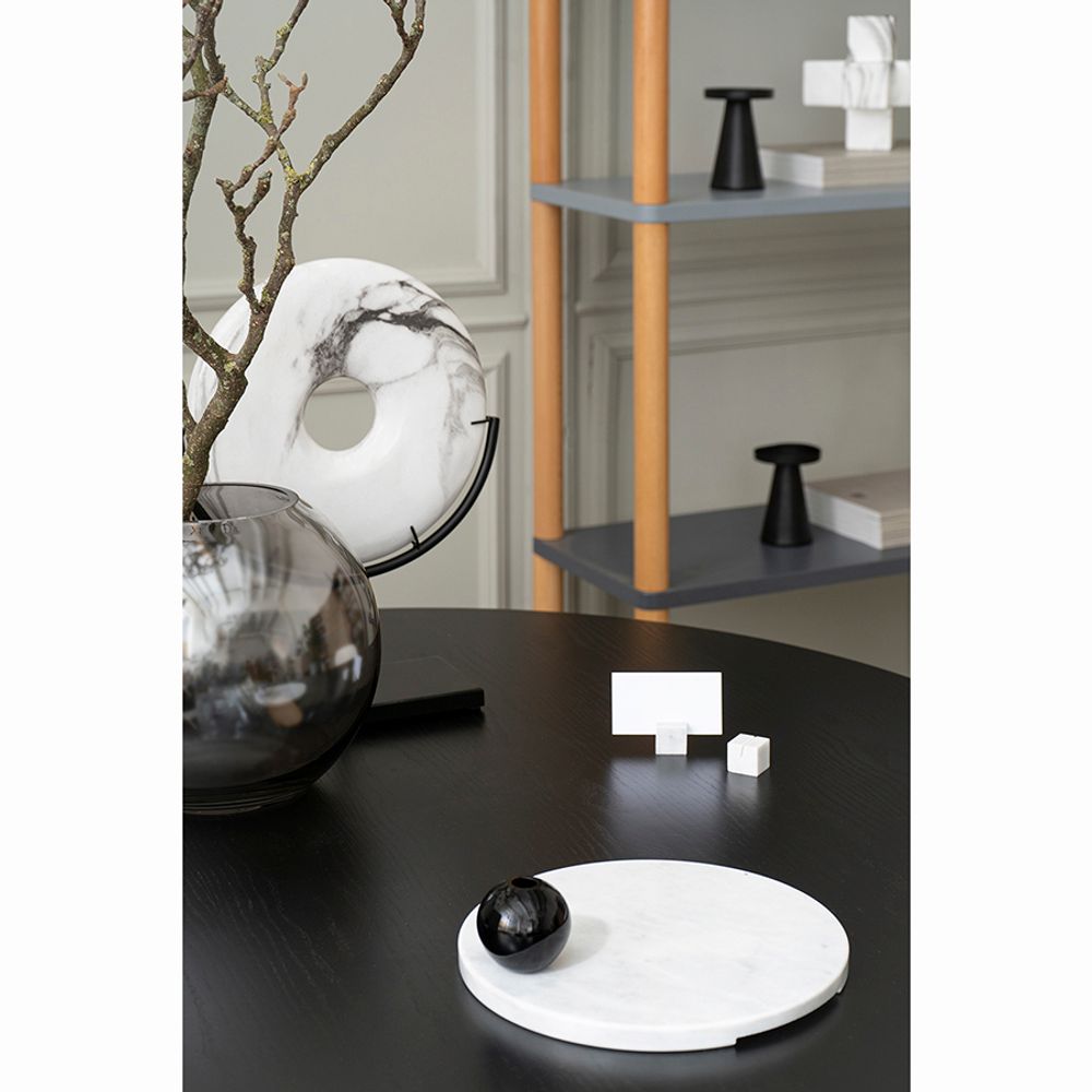 Блюдо сервировочное Marm, Ø30 см, белый мрамор