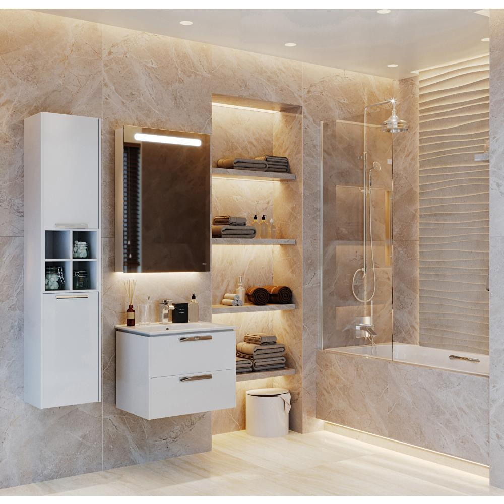 Тумба под раковину Roca Lago, 60 см, белый глянец 7857295806