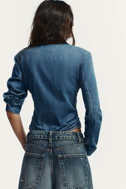 ZARA БОДИ-РУБАШКА С ПОДПЛЕЧНИКАМИ, СИНИЙ