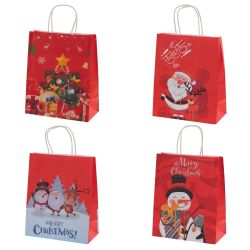 GAEM Пакет подарочный (бумага 120г/м2, блок микс 12шт), L16 W8 H22 см, 4в.