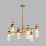 8276/6 MODERNI LN26 162 латунь/прозрачный, металл/стекло Люстра Е14 6*40W 220V DENVER