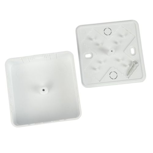 Коробка распределительная для кабель-каналов IP40 75х75х28 мм белая