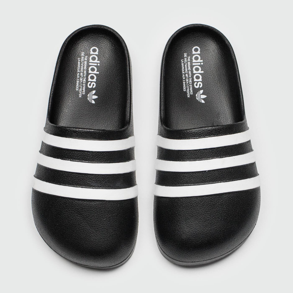 Шлёпки Adidas AdiFOM Slide Black White Wmns