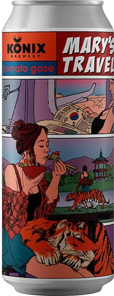Пиво Коникс Мэри'с Трэвел Кимчи / Konix Brewery Mary's Travel Kimchi 0.45 - банка