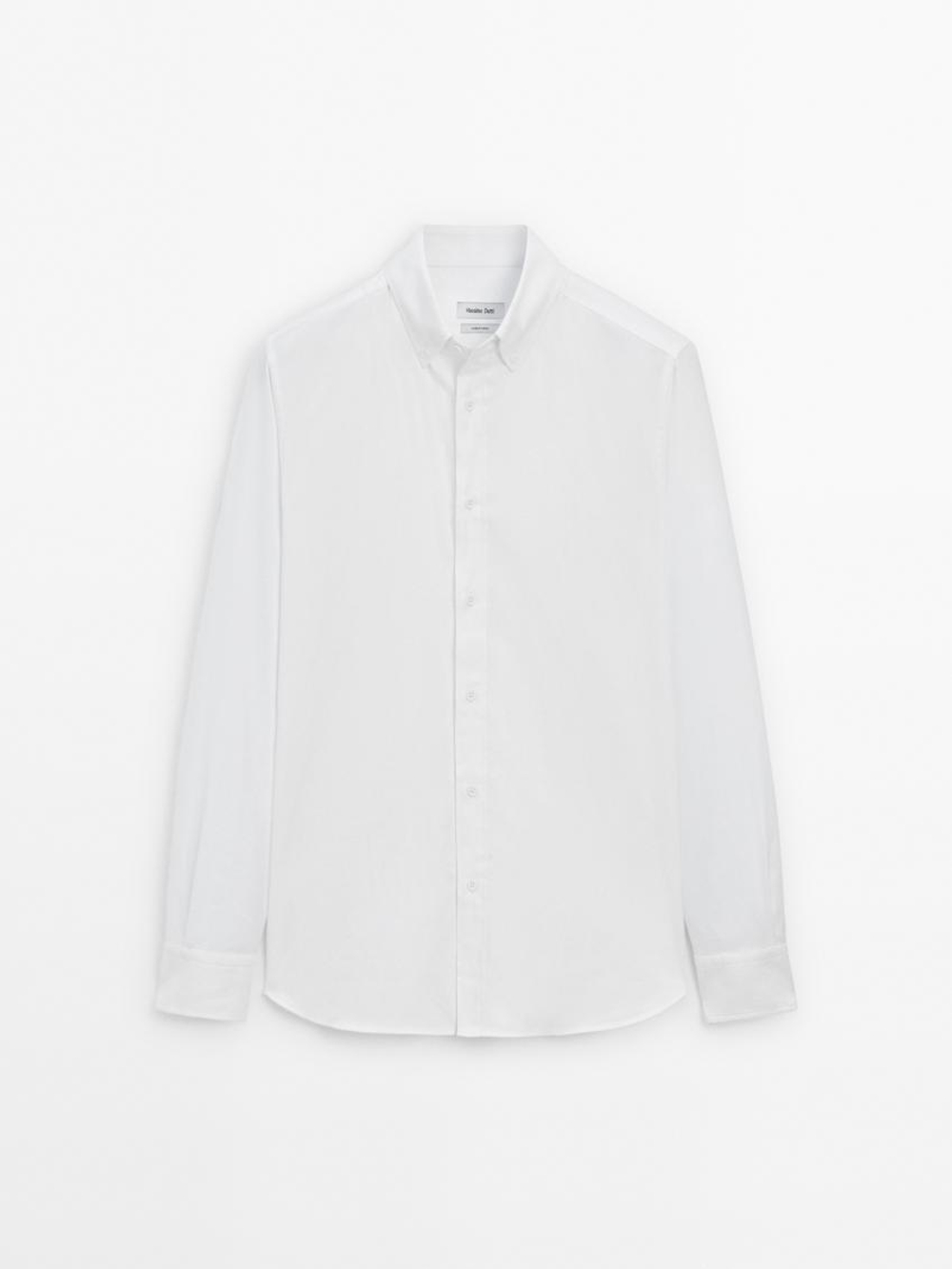 Massimo Dutti Рубашка из 100% хлопка, белый