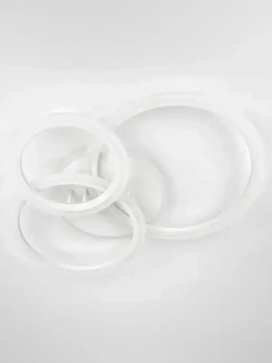 Люстра потолочная светодиодная с пультом ДУ Rivoli белая LED 100 Вт 3000 - 6000 К, светильник на кухню, в детскую, в спальню