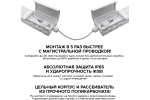 Светильник LED WPL36-6.5K120-01 36Вт 6500К IP65 4680Лм матовый соединяемый в линию 1270x58x28мм WOLTA